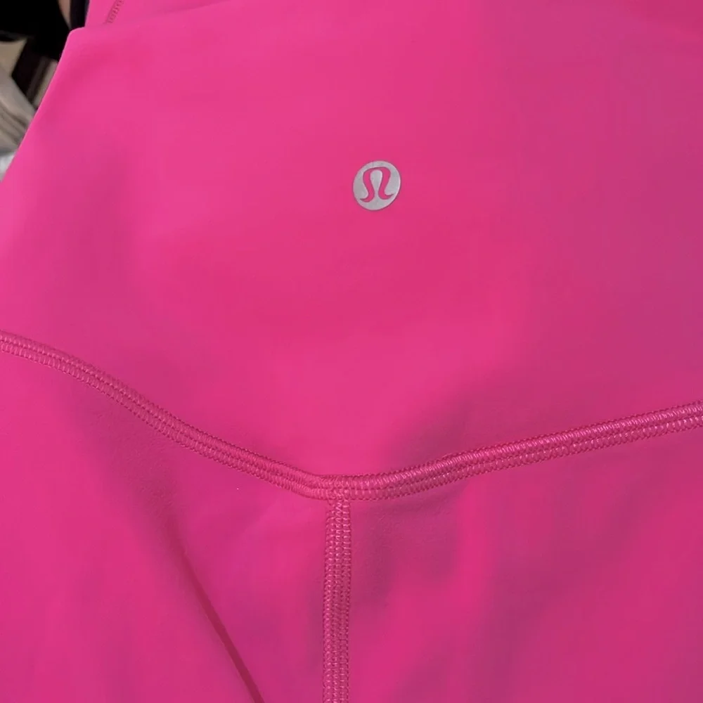 Lululemon Align High Rise 25” double lined, Barbie pink leggings size‎ 0